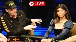 Xuan Liu, Jennifer Tilly, Erick Lindgren, Jungleman, Hellmuth & more - Livestream Cash Game &diams;️