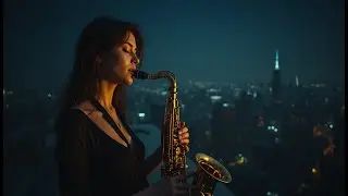 Midnight Melodies: Relaxing Saxophone & City Views for Calm Evenings