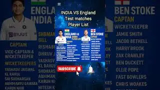 India vs England Test Series 2025 Squad & Schedule | IND vs ENG Full Details