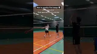 How to practice First Tempo 🏐💪🏼 #volleyball
