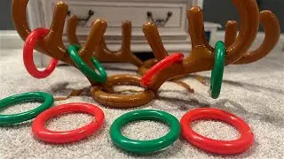 Обзор рождественской игры &laquo;Кольцеброс с надувными оленьими рогами&raquo;