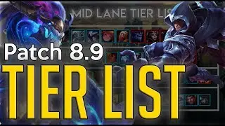 Patch 8.9 SoloQ Tier List