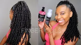 Finger Coils On Natural Hair| Ft. TGIN Curls N Roses Collection Product Review