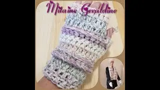 TUTO crochet : Mitaine Géraldine, très facile, assorti au bonnet