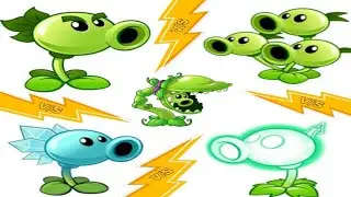 Electric peashooter vs repeater vs threepeater vs SnowPeashooter || pvz 2 || plant vs zombie 2