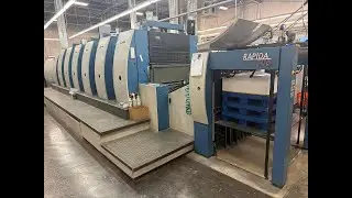 2006 KBA RA 105-6+L CX Hybrid UV Sheetfed Offset Press in Action