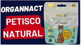 Petisco Natural para gato Organnact Fitodent com Hexametafosfato, cuidado dental