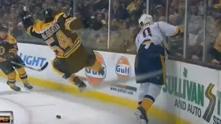 Filip Forsberg Reverse Hit on Adam McQuaid