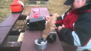 Cold, Windy portable conditions...brrr!