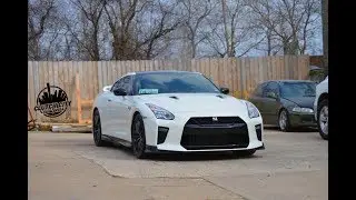 2017 Nissan GTR wrapped with gloss black accents