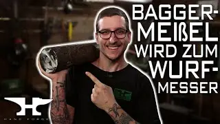 So kann man ein Wurfmesser schmieden!