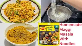 Homemade Maggi Taste Maker Masala with  Homemade Noodles in Just  10 mins | Maggi Magic Masala