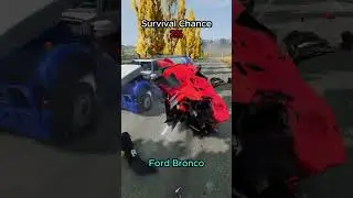 Survival chance of different vehicles #beamng #beamngdrive #beamngcrash #gaming #fyp