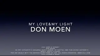 My Love and My Light  Worship Video with Lyrics