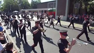 Schützenfest in Gnadental  Königsparade 2019 Gilde, Scheibenschützen, Artillerie und Reiter.