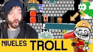 SURCOREANO Y SU FINAL TROLL EXPLOTA MENTES 🤯 | NIVELES TROLL #14 | Super Mario Maker 2 - ZetaSSJ
