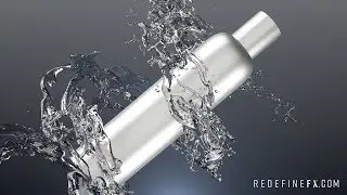 Product Water 3D Path Follow Animation / Phoenix FD / 3Ds Max / Vray by #RedefineFX