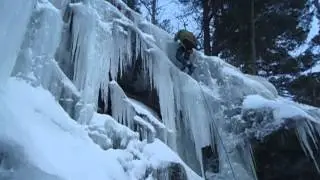 Ice Climbing in Camden Maine