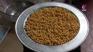 Longan-shaped snack making village busy ahead Tet festival