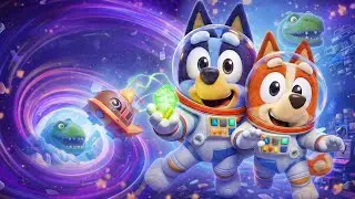 Bluey & Bingo&rsquo;s Space-Time Mission 🚀 | Cosmic Adventure & Funny Moments | Bluey Animation