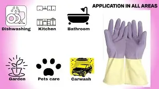 Long Hand Rubber Gloves For Cleaning Gloves For Washing Utensils-Gardening Gloves-Dish Washing Glove