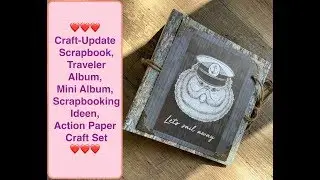 Diy Inspiration,Scrapbook,Action Traveler Album,Mini Album,Scrapbooking Ideen,Action Paper Craft Set