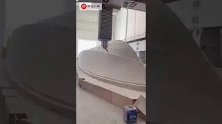 Massive 5-axis gantry CNC sculpts intricate boat plug mold #5axiscnc #boatplug