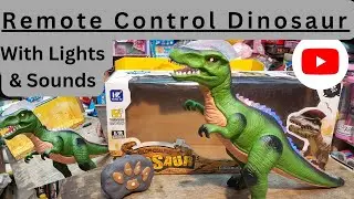 Remote control dinosaur toys| Remote wala dinosaur| Dinosaur toy video| Toy Unboxing- Akansha Toys