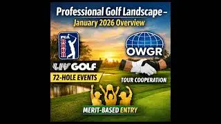#466 Professional Golf Landscape &ndash; January 2026 Overview