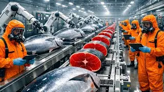 How Tuna Belly Canned Fish Is Made  Full Factory Process