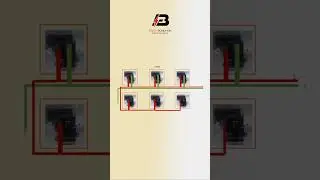 Electrical ring socket wiring diagram in series #switch #4socket #electrical #socket