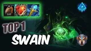 [Wild Rift] Swain mid TOP 1 - S12 RUSH challenger ranked game + build