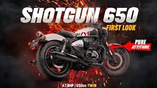 New Royal Enfield Shotgun 650 First Look Power, Look & Attitude!