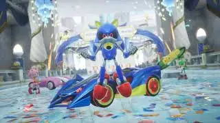 Sonic Racing CrossWorlds PC  - Grand Prix -Gran Premio DodonPa -  Metal Sonic.