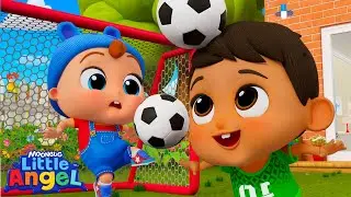 Best Friends Forever Play Football (Soccer) | Little Angel Kids Songs & Nursery Rhymes​