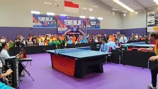 Master Pingpong Jane Tumbang dengan Bintiker Kementan Di Pornas Korpri 2025