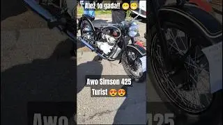 Piękna praca silnika Awo Simson 425 Turist 😍😍 MotoTarg Warszawa 👈👈 #moto4fun #awo #simson #bazar