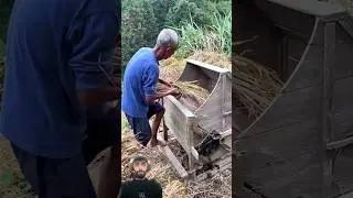Традиционная рисомолотка || Редкие старинные вещи || #древниетехники