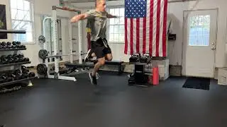 Single Leg Broad Jump into Single Leg Vertical Jump