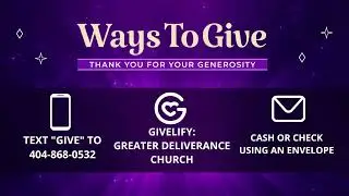 Greater Church is LIVE with Dr. Terrence Jones