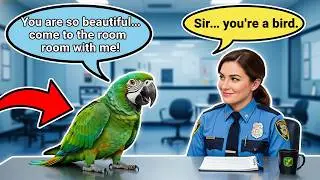 🦜 Officer Miller You're Beautiful | Come To The Room With Me We Will Do Romance 😂 | Funny Parrot