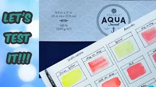 Testing the Pentalic Aqua Journal | Relaxing Watercolors and Gouache