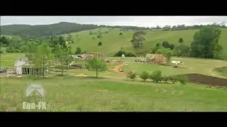 Time-lapse set construction 'Charlottes Web' the movie by Eon-FX