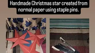 Christmas Star making process step by step #Christmas #star #craft #papercraft #viralvideo #fyp 