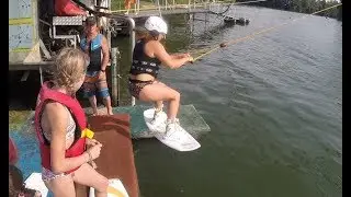 Heidi on Wakeboard 2018  am Friedenhainsee Straubing