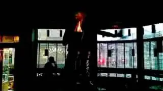 Fire show in Caf&eacute; Kuluma
