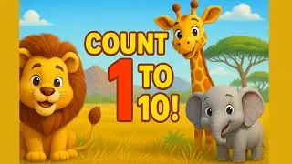 Counting Safari 🦁 | Learn Numbers 1 to 10 with Animals | Fun Educational Song for Toddlers