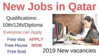 10th pass Jobs in Doha , Qatar // Direct Work Permit