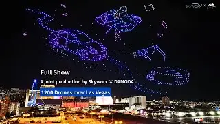 Full Show| 1,200 Drones | CES 2026 Las Vegas | @skyworxdroneshows x @Damodadroneshows-m2s