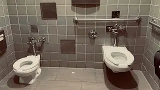 Family Restroom Tour, American Standard Baby Devoro & Afwall Toilet Flush | Westfield Fashion Square